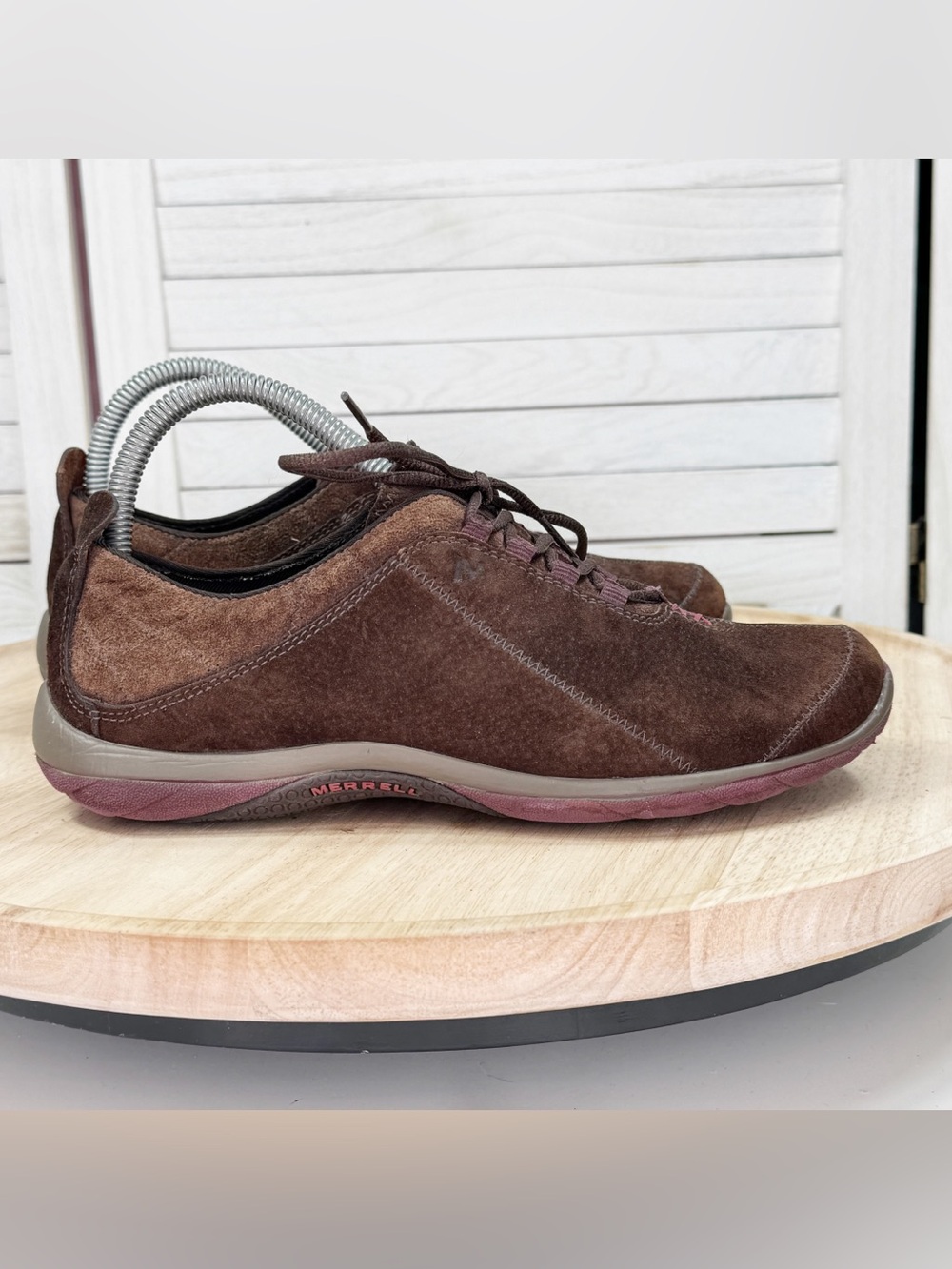 Merrell‎ Ellipse Suede Lace Up Sneakers Coffee Bean Brown Women’s 7